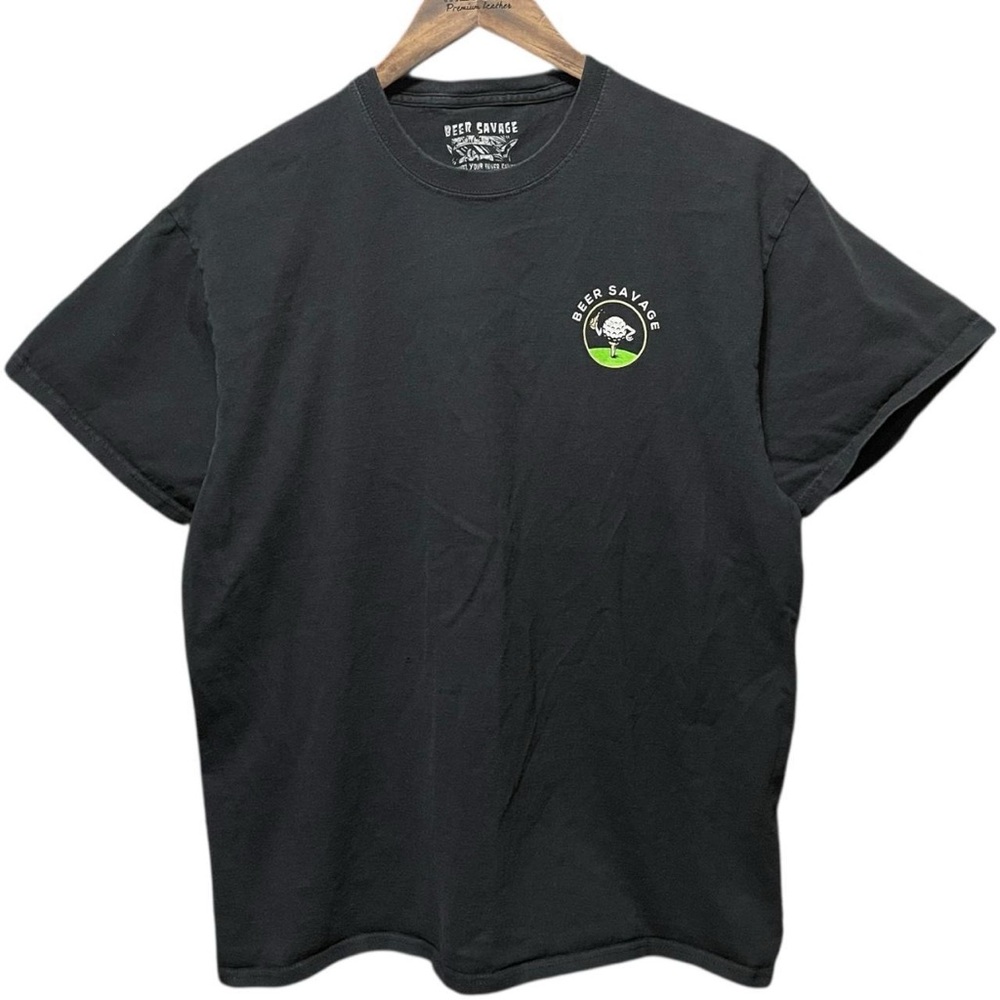 Tee Me Up Another Beer graphic casual drinking sports bar alcohol T-shirt top - Picture 1 of 7